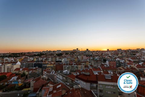 City view, Sunset