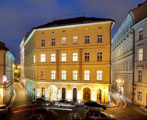 Property building, Night, City view, Street view