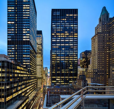 Property building, Bird's eye view, City view, Sunset
