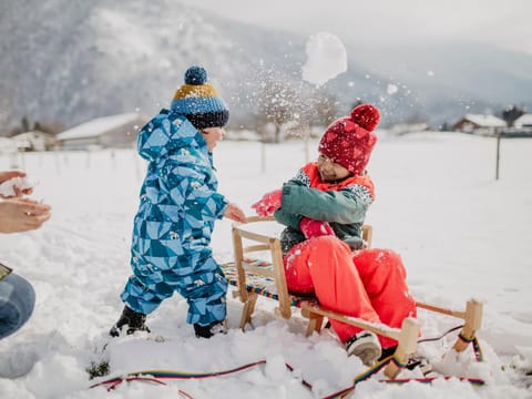 People, Natural landscape, Winter