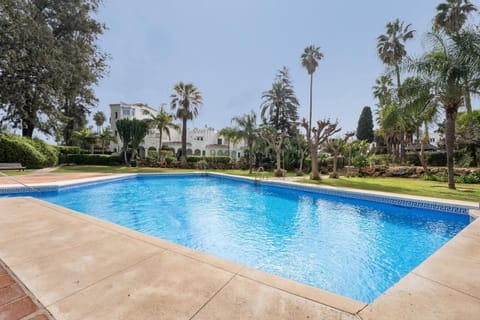 Property building, Living room, Pool view, Swimming pool