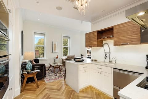 Kitchen or kitchenette, dishwasher