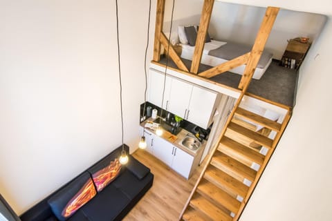 Bed, Kitchen or kitchenette, Photo of the whole room, Bedroom