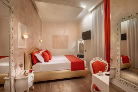 Bed, TV and multimedia, Coffee/tea facilities, Photo of the whole room, Decorative detail, Bedroom, Area and facilities