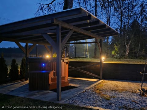 Apartament w lesie z balią Apartment in Pomeranian Voivodeship