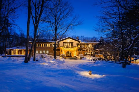Property building, Night, Natural landscape, Winter
