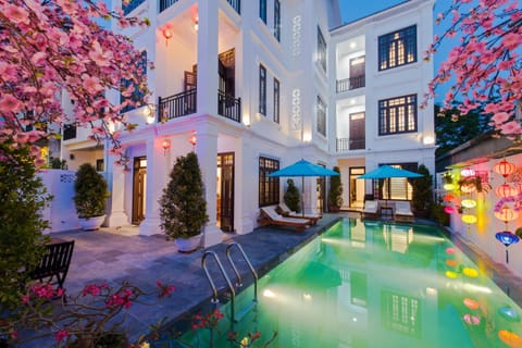 Off site, Night, Swimming pool