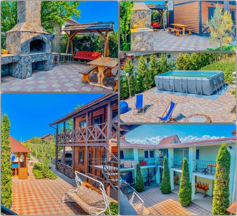 Property building, Balcony/Terrace, Dining area, Swimming pool