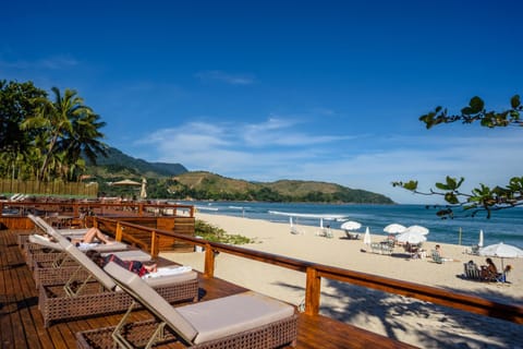 Natural landscape, Beach, Mountain view, Sea view, sunbed