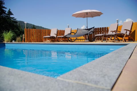 Pool view, Swimming pool, sunbed