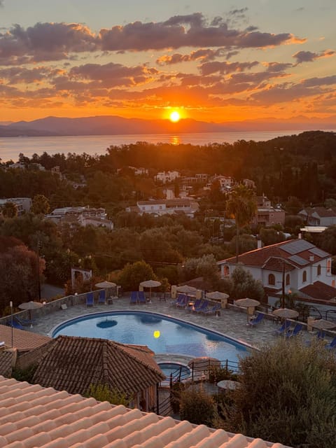 Pool view, Sea view, Swimming pool, Sunrise