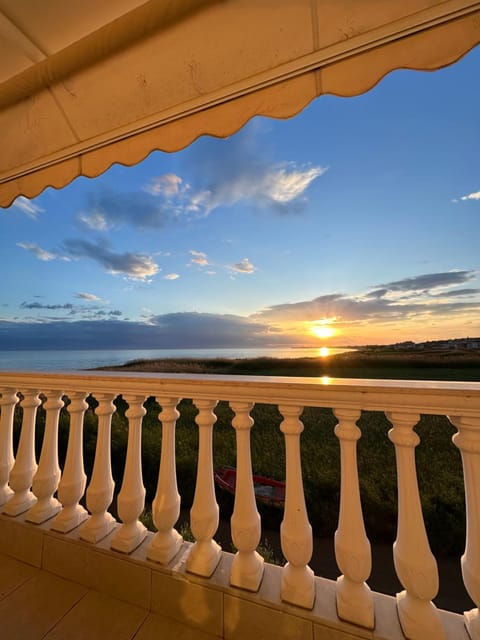 Summer, View (from property/room), Balcony/Terrace, Sea view, Sea view, Sunset