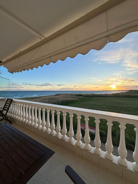 Natural landscape, Summer, View (from property/room), Balcony/Terrace, Sea view, Sea view, Sunset