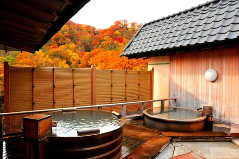 Hot Spring Bath, View (from property/room), Autumn, Open Air Bath