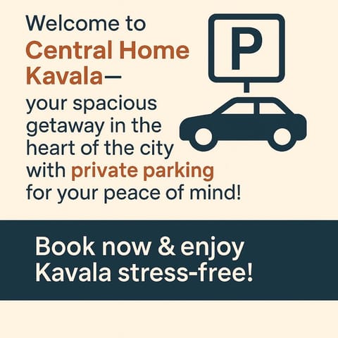 Central Home Kavala "private parking" Apartment in Kavala