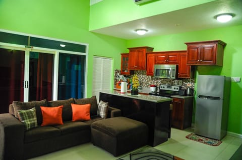 Living room, Communal kitchen