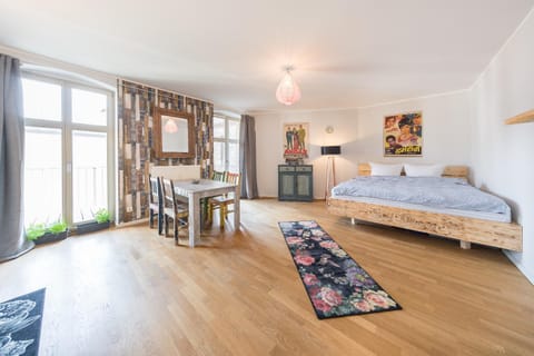 Living room, Dining area, Bedroom