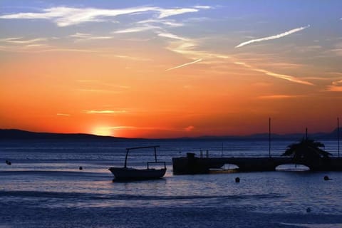 Natural landscape, Sea view, Sunset
