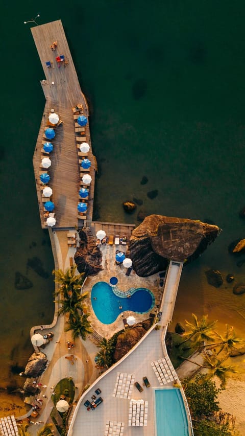 Natural landscape, Bird's eye view, Pool view, Sea view, Swimming pool