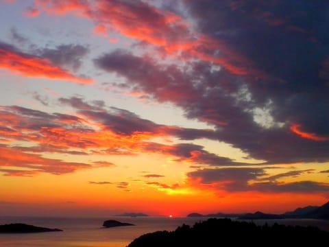 Natural landscape, Sea view, Sunset