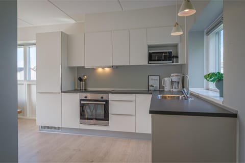 Coffee/tea facilities, Kitchen or kitchenette, dishwasher, oven, stove