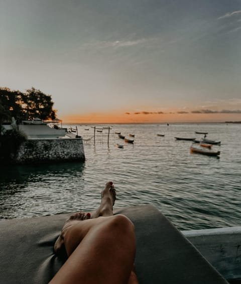 Day, People, Natural landscape, Sea view, Sunset