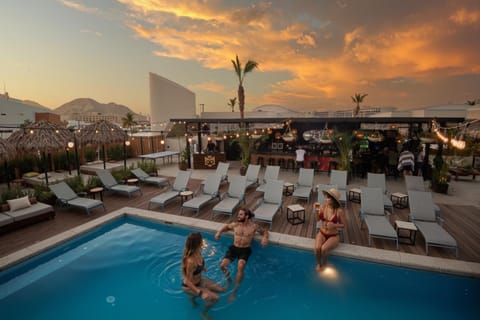 People, View (from property/room), Guests, Pool view, Swimming pool, Sunset