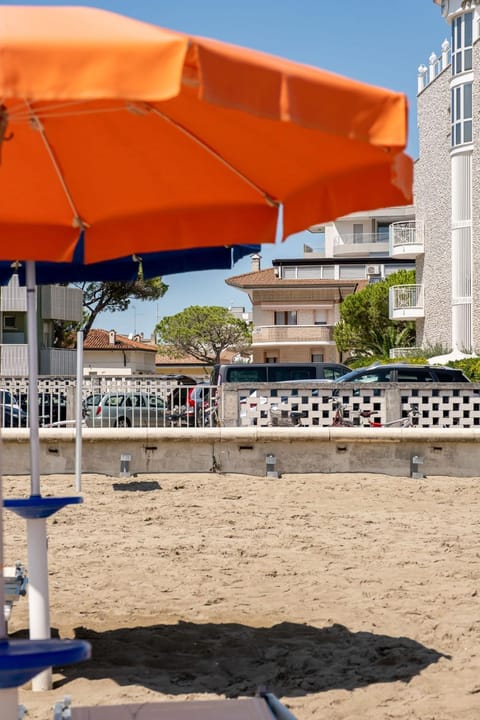 Property building, Day, Property logo or sign, Property logo or sign, Summer, View (from property/room), Balcony/Terrace, Beach, Beach, On site, Sea view, Sea view