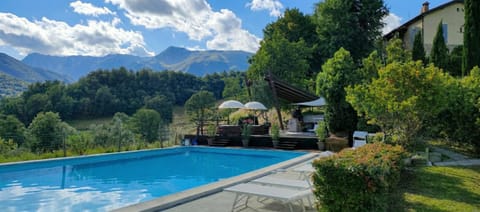 Day, Natural landscape, Summer, Mountain view, Pool view, Swimming pool, sunbed