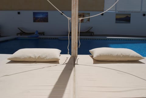 Property building, Patio, Pool view, Swimming pool