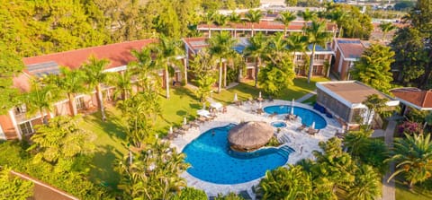 Property building, Day, Natural landscape, Garden, Garden view, Pool view, Swimming pool, Swimming pool