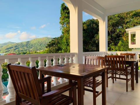 Patio, Day, Natural landscape, View (from property/room), Balcony/Terrace, Dining area, Mountain view, Sea view, Sea view