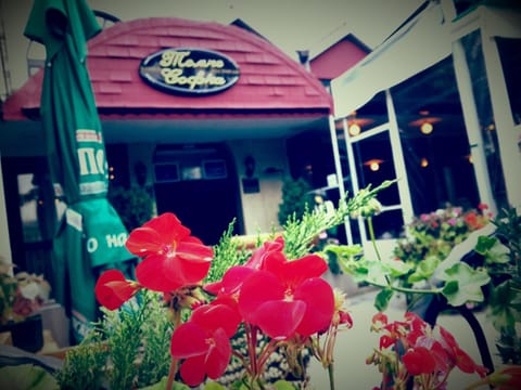 Facade/entrance, Property logo or sign, View (from property/room), Decorative detail