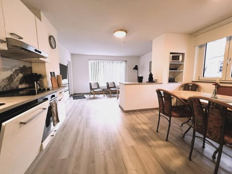 Kitchen or kitchenette, Living room, Dining area