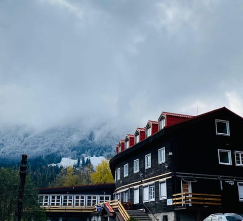 Property building, Restaurant/places to eat, Neighbourhood, Natural landscape, Winter, Ski School, Business facilities, Seating area, Meeting/conference room, Mountain view, Breakfast, Seasons, Parking, wedding, wedding, kitchen