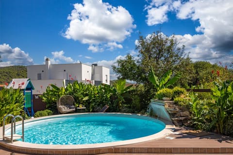 Property building, Natural landscape, Garden, Garden view, Swimming pool