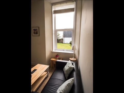 Living room, Seating area, Garden view