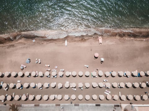 Day, Beach, Sea view, sunbed
