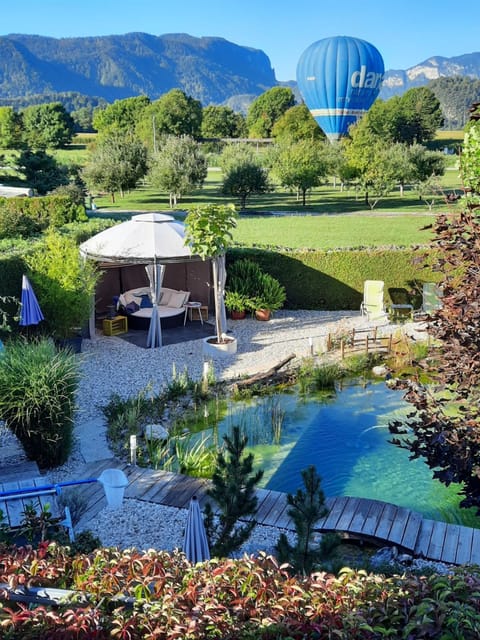 Property building, Natural landscape, Garden view, Swimming pool