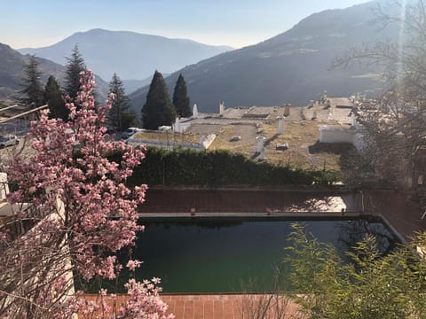 Natural landscape, Mountain view, Pool view