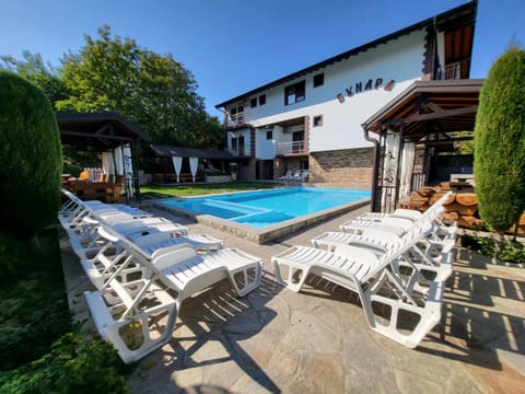 Property building, Garden view, Pool view, Swimming pool, sunbed