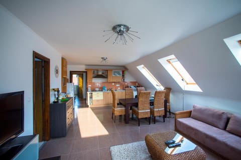 Kitchen or kitchenette, Living room, Dining area