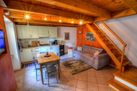 Kitchen or kitchenette, Living room, Dining area