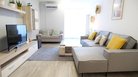 Living room, air conditioner