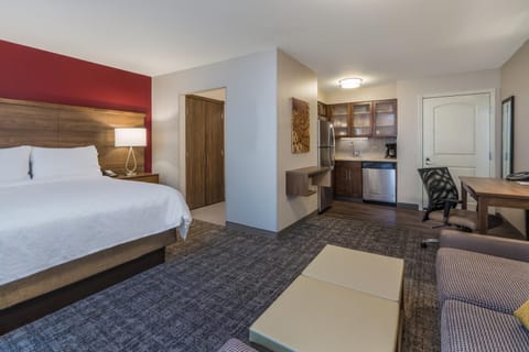 Bed, Kitchen or kitchenette, Photo of the whole room, Dining area, Bedroom, dishwasher, hair dresser, minibar, stove, wardrobe