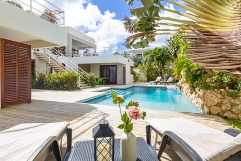Pool view, sunbed