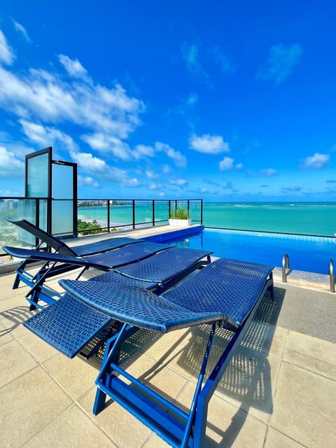 Natural landscape, View (from property/room), Pool view, Sea view, Swimming pool