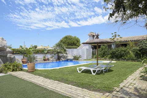 Property building, Living room, Swimming pool