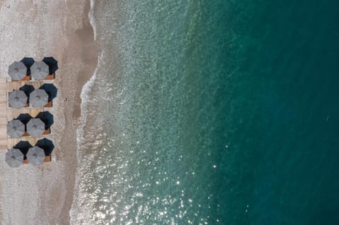 Day, Bird's eye view, Beach, sunbed