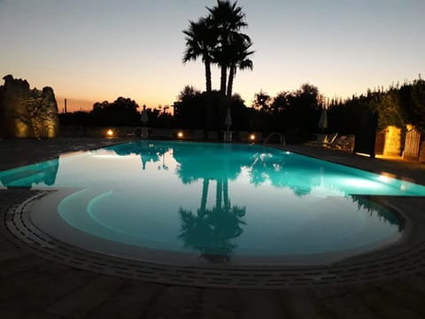 Swimming pool, Sunset